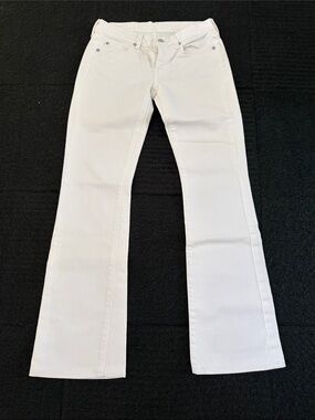 Women’s White Bootcut Jeans - Classic Clean Style